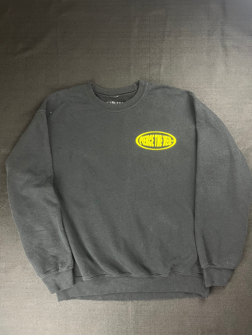 Pierce The Veil Black Crew Neck Sweatshirt Band Graphic